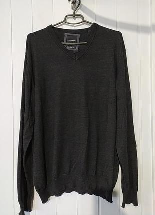 Качественный шерстяной пуловер 50% merino wool