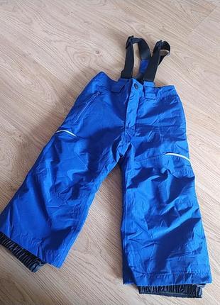 Термо, лыжные,зимние брюки полукомбенизон 86-92 см lupilu