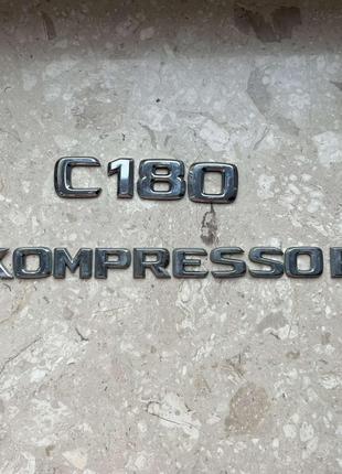Логотип Mercedes compressor C180 Лого багажника