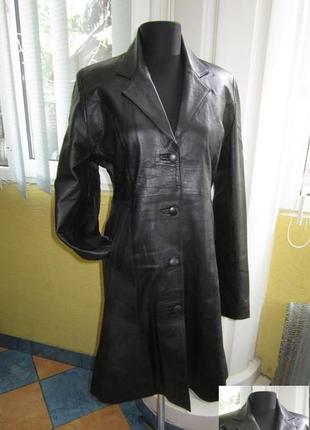 Классическая женская кожаная куртка — плащ. германия. лот 952