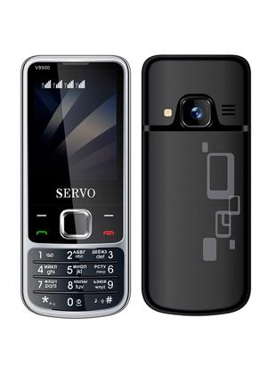 Мобильный телефон Servo V9500 black на 4 сим карты удобная кно...