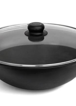 Сковорода чавунна Brizoll WOK W30-6 4,7л 30 см