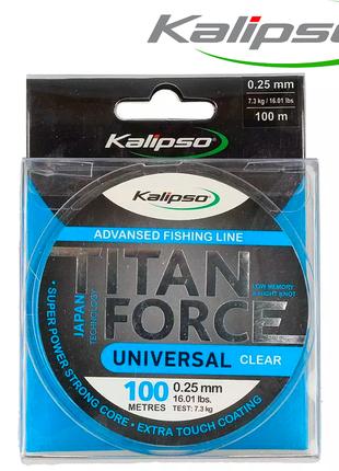 Волосінь Kalipso Titan Force Universal CL 100m 0.18mm