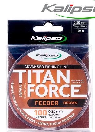Волосінь Kalipso Titan Force Feeder BR 100m 0.28mm