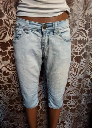 Бриджи женские 46-48р, джинсовые бриджи.
