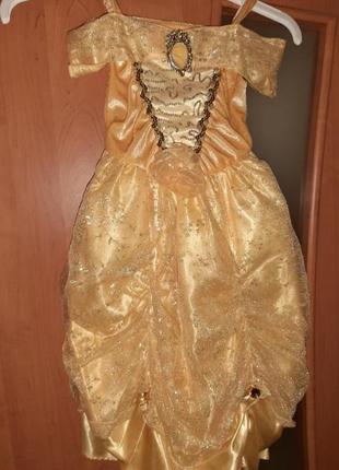 Платье принцесса белль на 3-4 года.