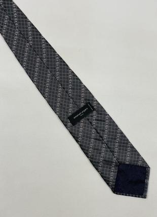 Мужской шелковый галстук emanuel ungaro paris silk gray tie