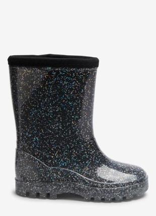 Резиновые сапожки glitter wellies (younger)