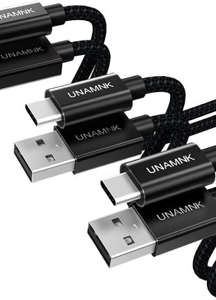 Кабель USB C для быстрой зарядки, кабель USB типа C, UNAMNK