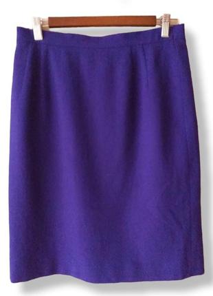 Laurel винтажная шерстяная юбка фиолетовая 38