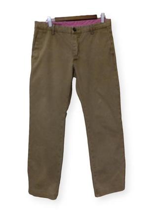 Acne jeans 32 мужские брюки прямые хаки коричневые