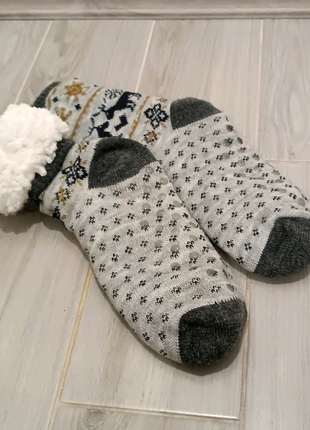 Махрові шкарпетки - тапочки