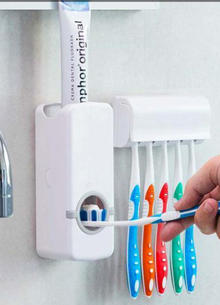 Автоматичний дозатор зубної пасти Toothpaste Dispenser з тримачем
