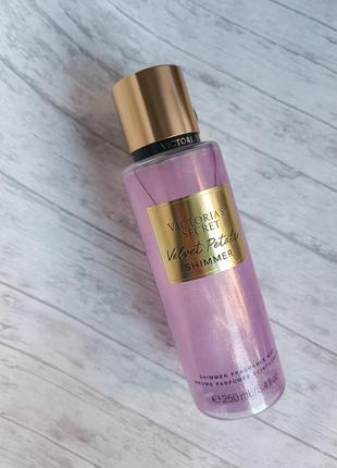 Victoria's secret velvet petals shimmer fragrance mist з шимером