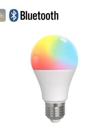 Лампа RGB MOES 9W E27 Color розумна світлодіодна лампа Bluetooth