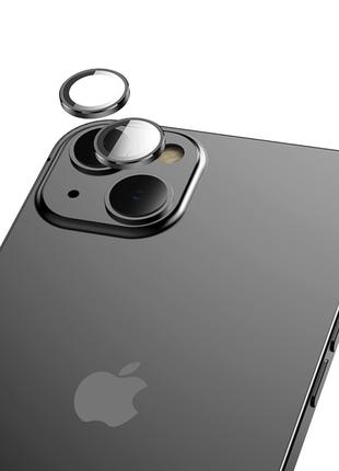 Защитное стекло для камеры iPhone 15 и iPhone 15 Plus Hoco 3D ...