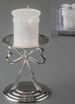 Весільна свічка (6 см) (колір кремовий, білий) (024Q)