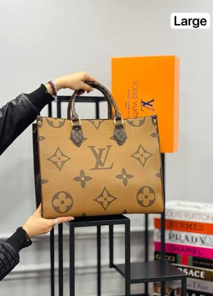 Сумка коричнева жіноча Louis Vuitton 𝐎𝐍𝐓𝐇𝐄𝐆𝐎 Сумочка Луї Вітон...