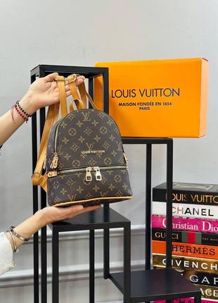 Рюкзак маленький коричневый женский Louis Vuitton Multi Луи Ви...