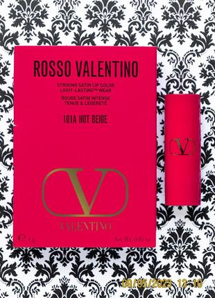 Сатинова помада для губ valentino rosso rouge satin intense 10...