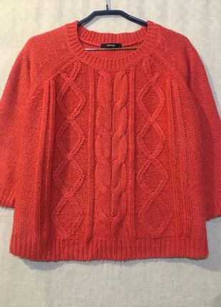 Красивый вязаный пуловер джемпер george рукава реглан