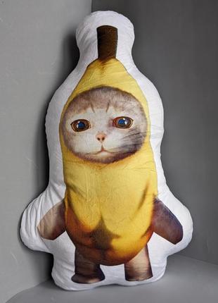 Подушка banana cat. кот банан.