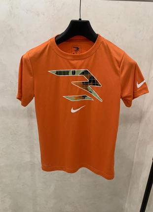 Спортивная футболка детская оранжевая nike