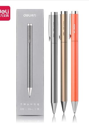 Ручка Xiaomi Deli S99 металлическая авторучка есть 3 цвета