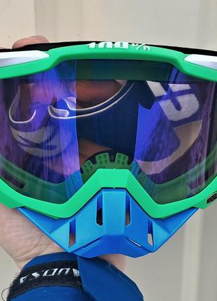 Лыжные очки Green white