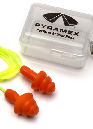 Беруши многоразовые со шнурком в кейсе Pyramex RP3001PC (защит...