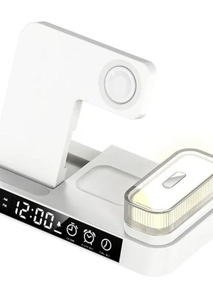 Док станция A37 5in1+Lamp/Alarm Clock 30W для Apple IPhone, iW...