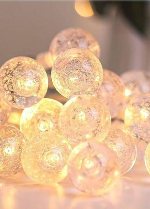 Гирлянда светодиодная MyCozyLite, хрустальные шарики, 20 LED, ...