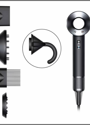 Фен Dyson HD07 Supersonic Black/Nickel