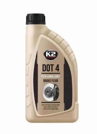 Жидкость тормозная K2 DOT-4 Brake Fluid 1 л