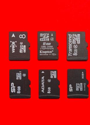 Карта памяти microSD 8 GB 4 class