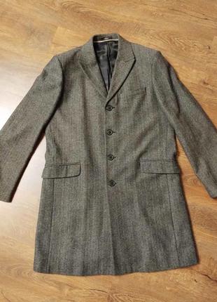 Серое демисезонное пальто мужское arber xl размер