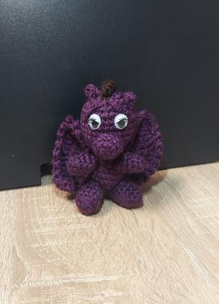 Іграшка ручної роботи Фіолетовий дракон