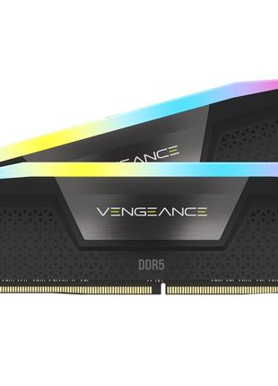 Модуль пам`ятi DDR5 2x48GB/5600 Corsair Vengeance RGB Black
(C...