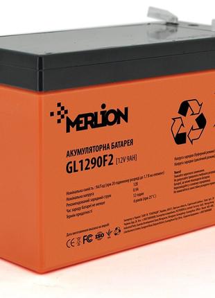 Акумуляторна батарея Merlion 12V 9AH Orange (GL1290F2GEL/03248...
