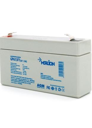Акумуляторна батарея Merlion 6V 1.3AH (GP613F1/05996) AGM