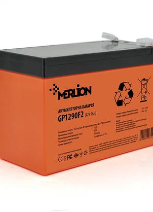 Акумуляторна батарея Merlion 12V 9AH Orange (GP1290F2PREMIUM/0...