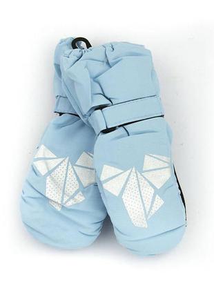 Детские лыжные перчатки краги непромокаемые для снега теплые в...