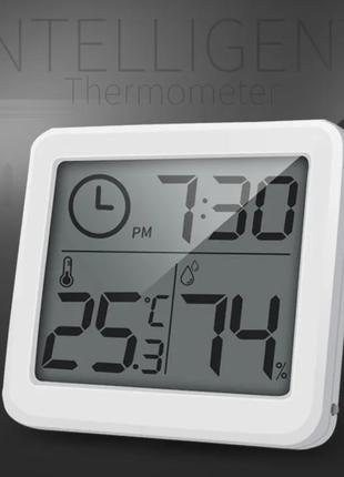 Термометр-гігрометр-годинник Electronic Hygrometer PD-WDJ-01