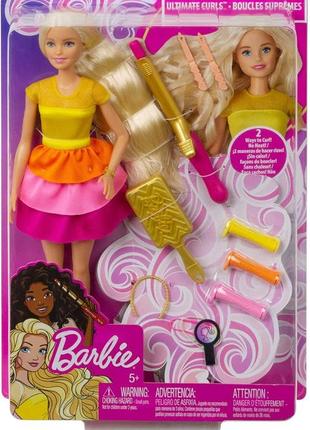 Barbie лялька з аксесуарами "барбі неймовірні кучері" gbk23 gbk24