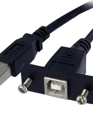 StarTech USBPNLBFBM1 кабель B-B (штекер-мама, USB B (F) — USB B (