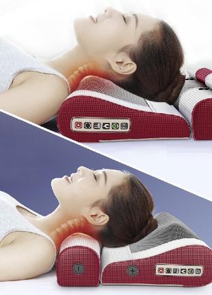 Масажна подушка, роликовий масажер з підігрівом, ароматизацією...