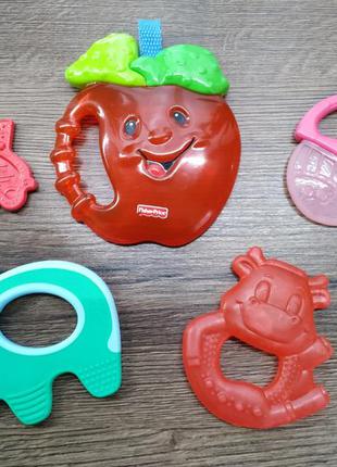 Грызунки прорезыватели для зубов малышей fisher price, philips...