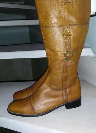 Кожаные сапоги 42 размера(28,5 см) бренда janet d