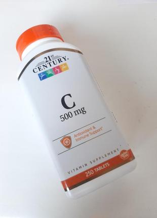 Gold c, витамин c + кальций, 21st century 500 мг, 240 капсул д...