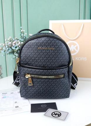 Рюкзак michael kors brawn люкс якість чорний